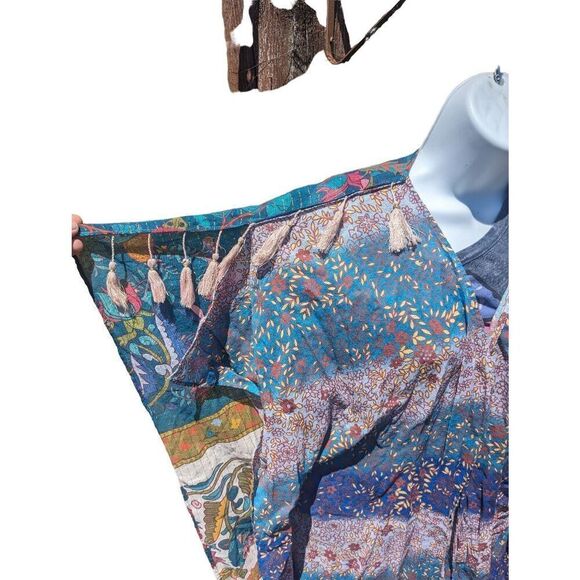 Aratta Silent Journey Fields of Happiness Boho Tasseled Kimono - Picture 6 of 12